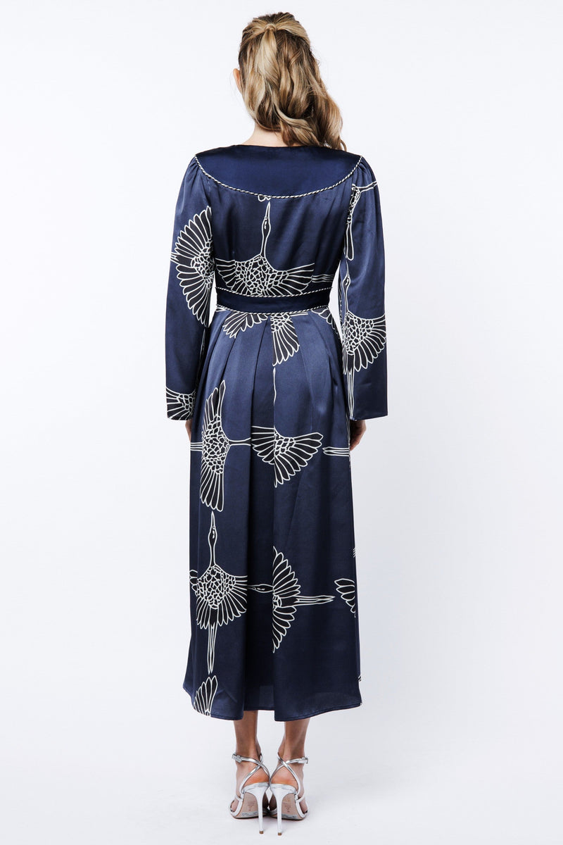 Rianne Bird Print Maxi Dress