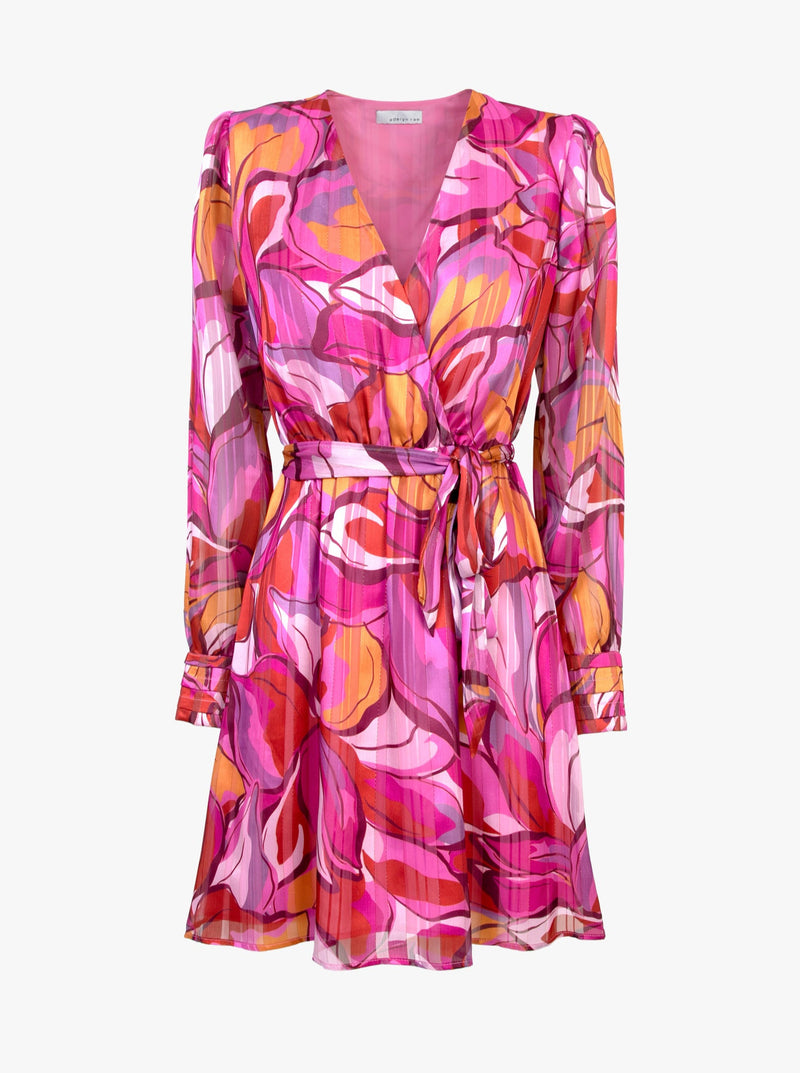 Haven Belted Surplice Mini Dress