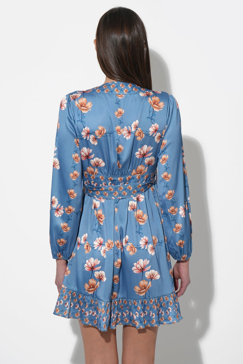 Jody Ruffled Wrap Mini Dress
