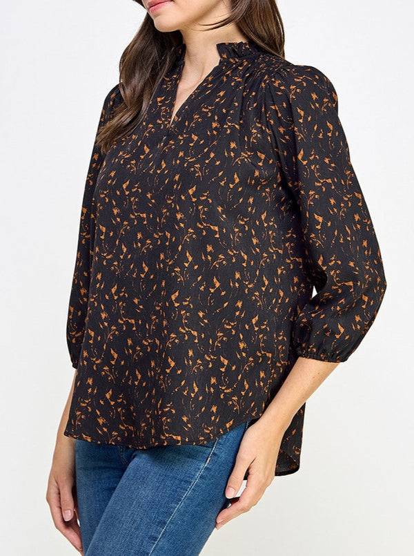 Abstract Print Blouse