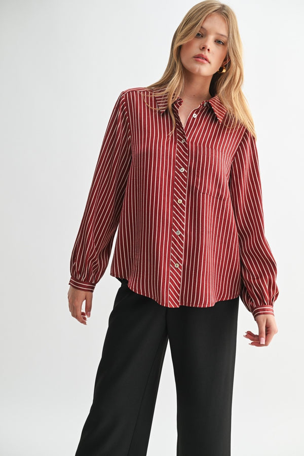 Striped Button Down Shirt