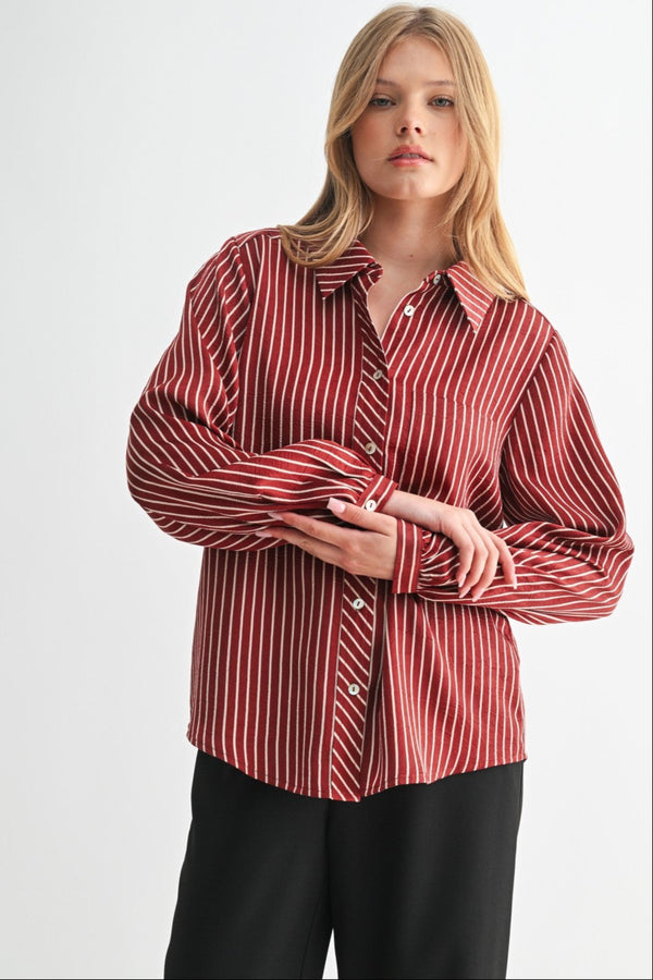 Striped Button Down Shirt