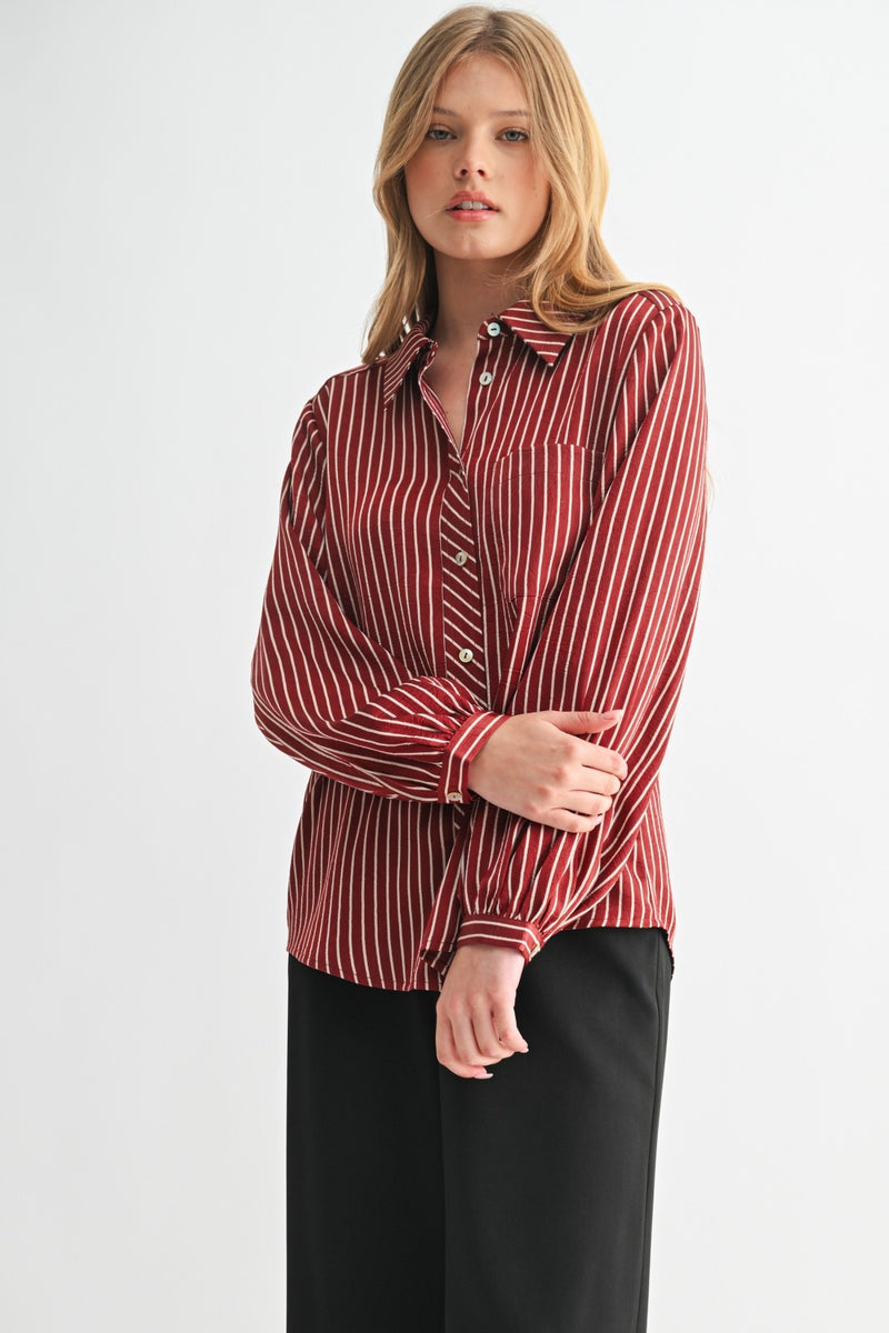 Striped Button Down Shirt