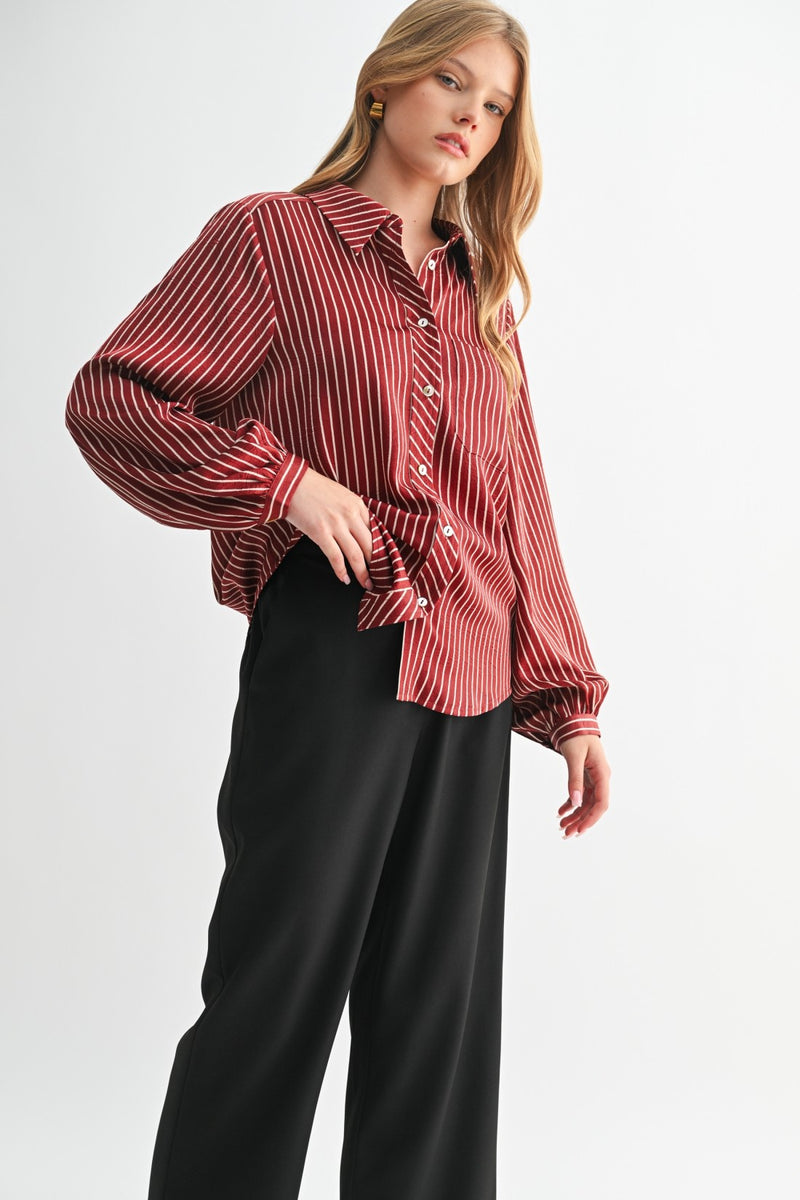 Striped Button Down Shirt