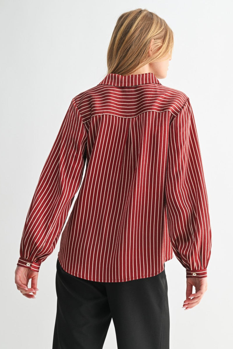 Striped Button Down Shirt
