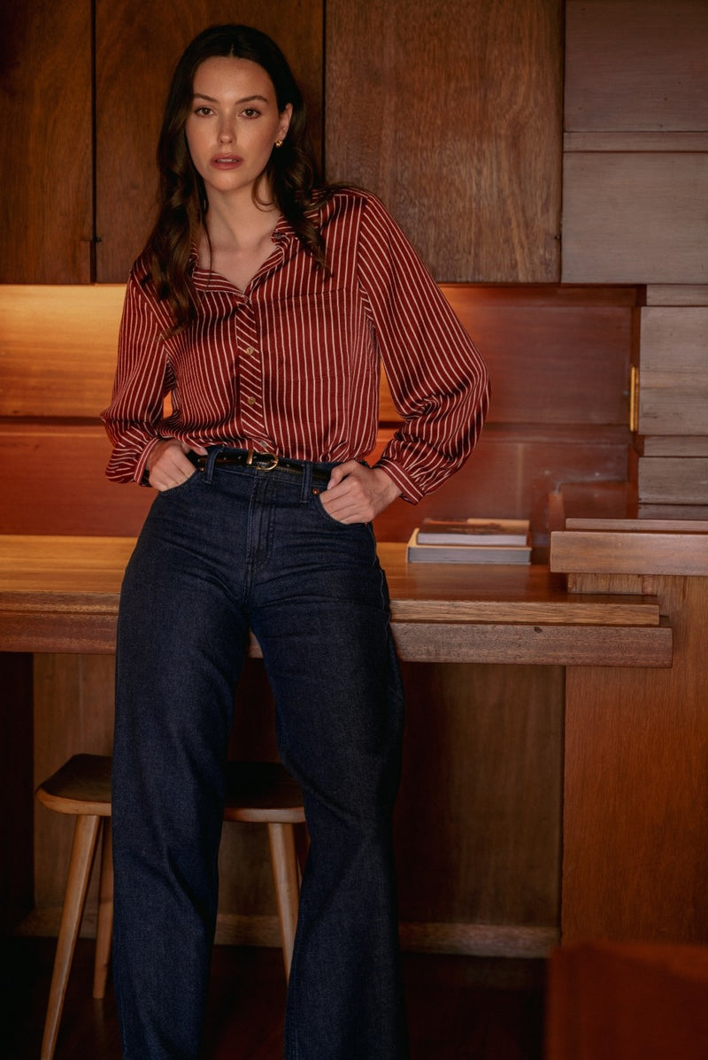 Striped Button Down Shirt