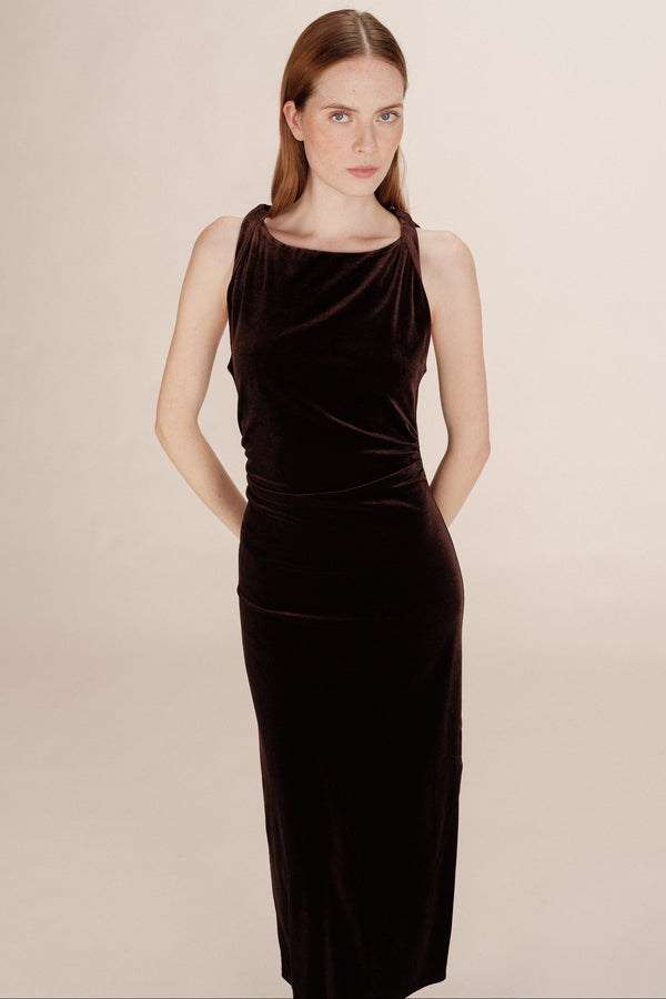 Tivoli Long Velvet Dress