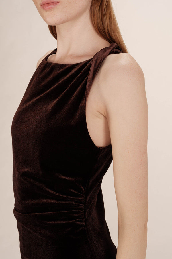 Tivoli Long Velvet Dress