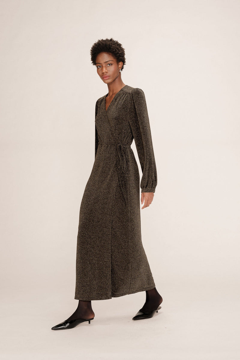 Talia Long Wrap Dress