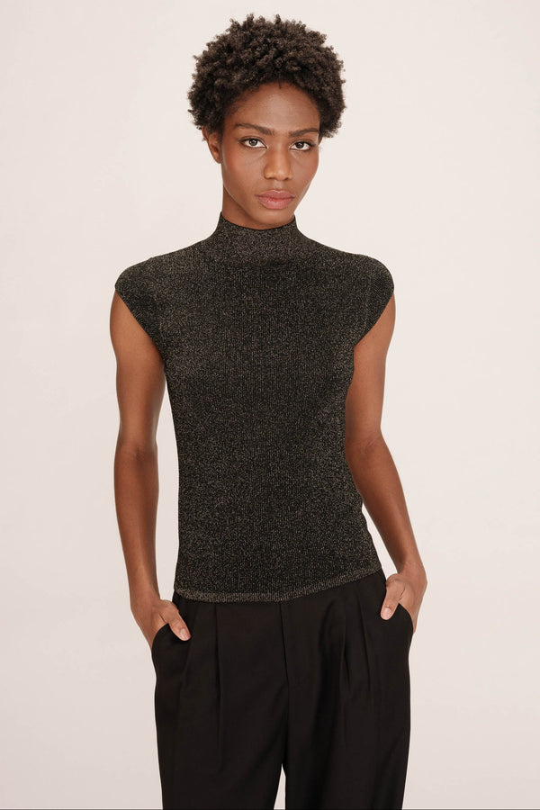 Talisman Lurex High Neck Top