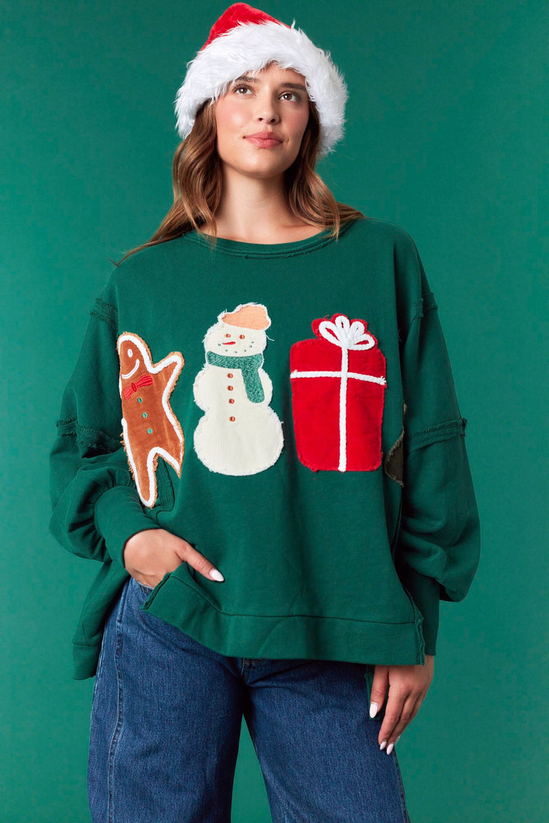Christmas Patches Sweatshirt
