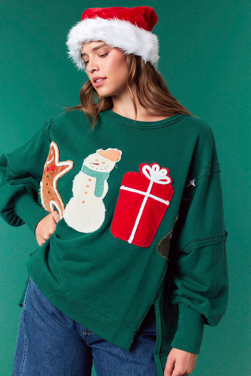 Christmas Patches Sweatshirt