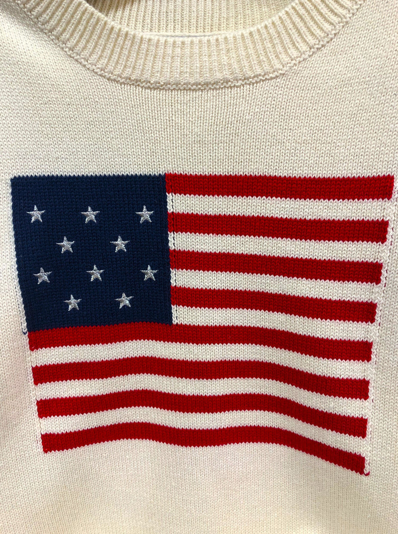 Americana Flag Sweater Tank