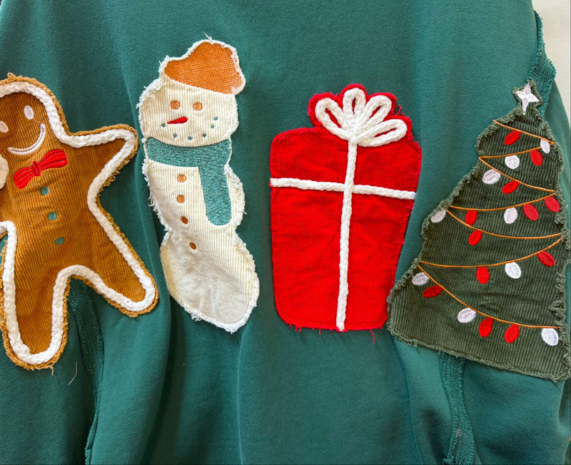 Christmas Patches Sweatshirt