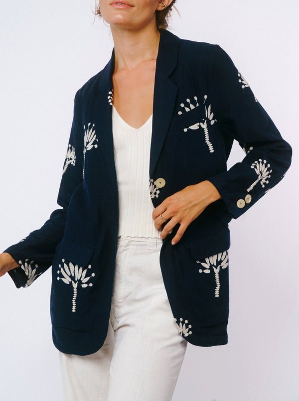 Giada Palm Embroidered Jacket
