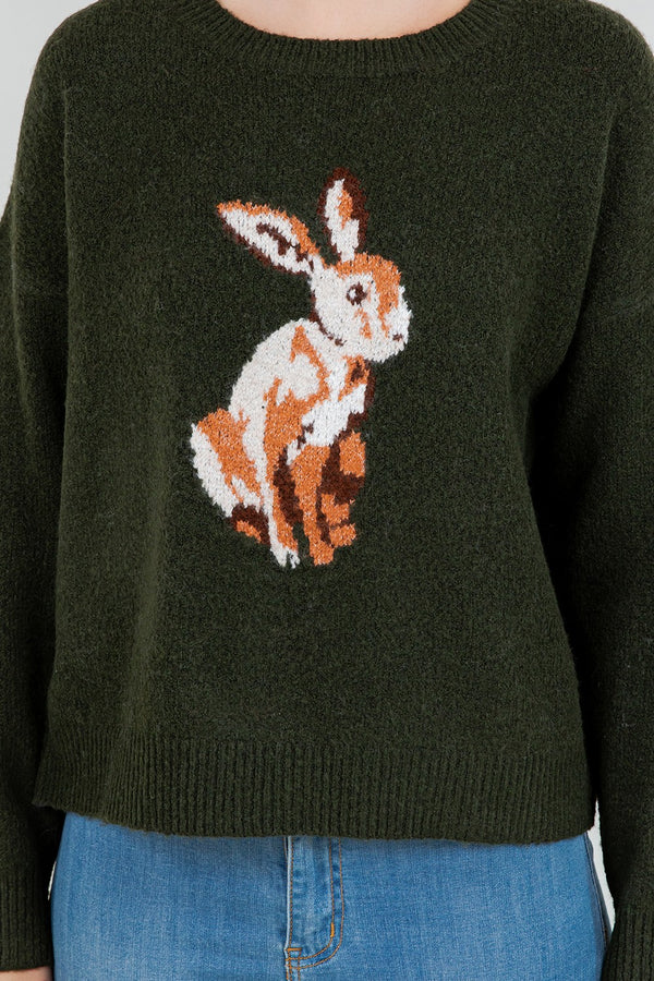 Woodland Bunny Knit Sweater
