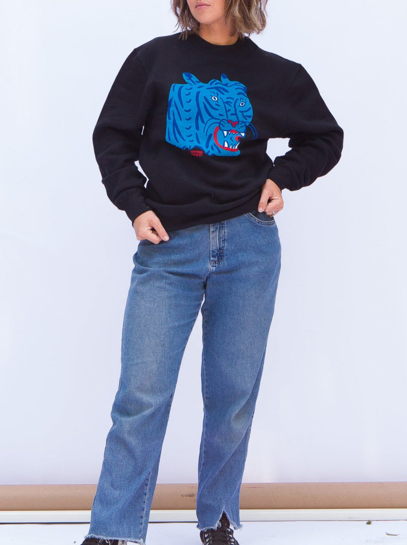 Kristina Micotti Blue Tiger Sweatshirt