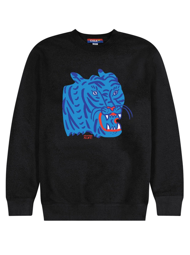 Kristina Micotti Blue Tiger Sweatshirt