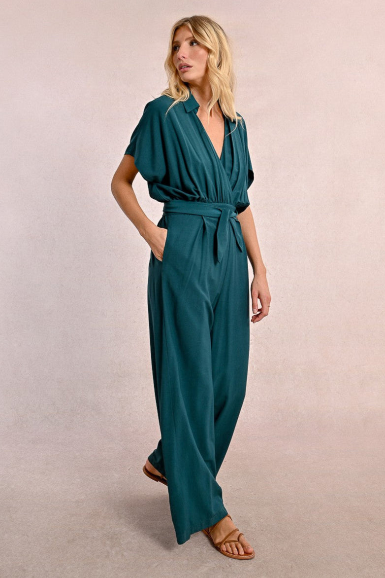Blouson Wide Leg Jumpsuit