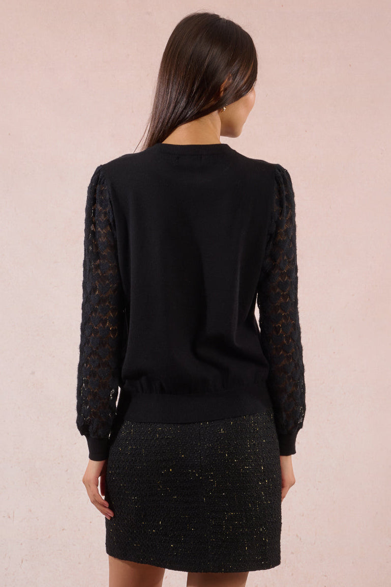 Openwork Knit Sweater