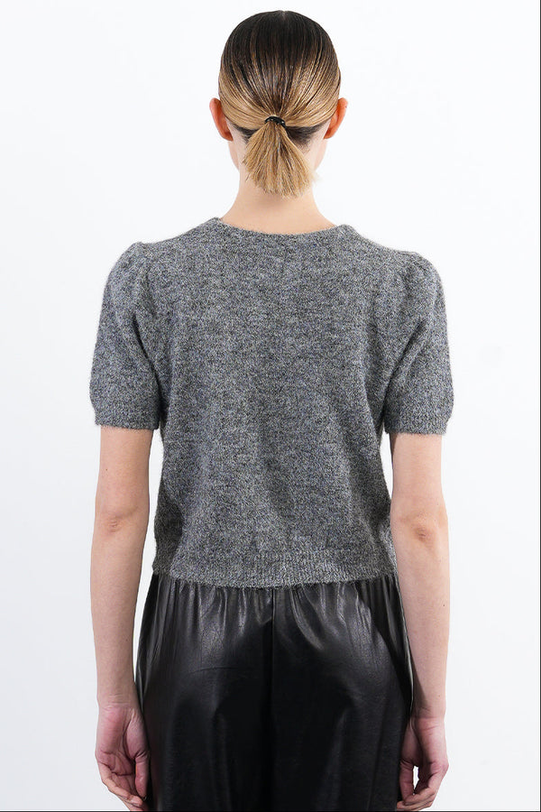 Sequin Bow Knit Sweater