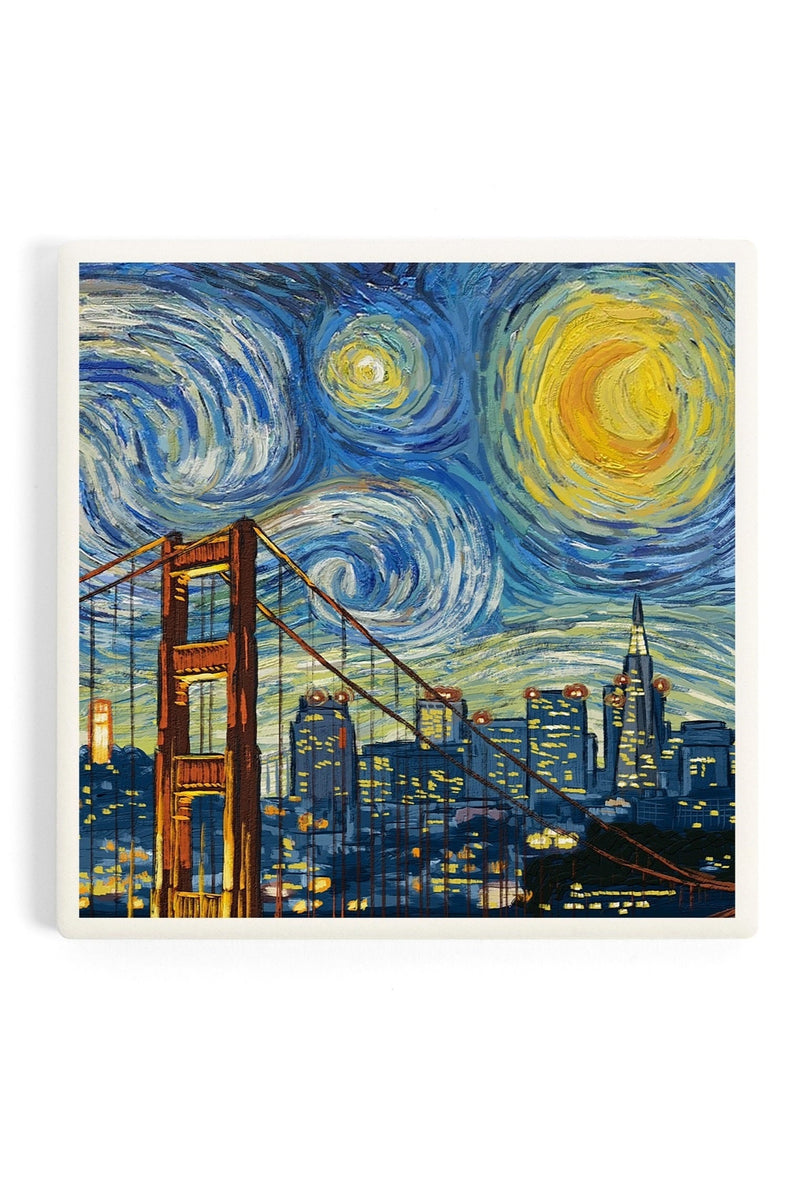 San Francisco Starry Night Coaster