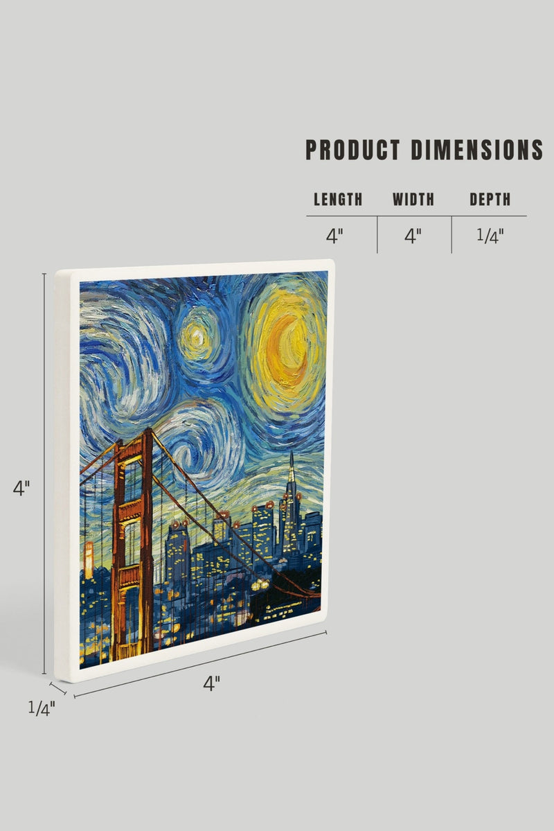 San Francisco Starry Night Coaster