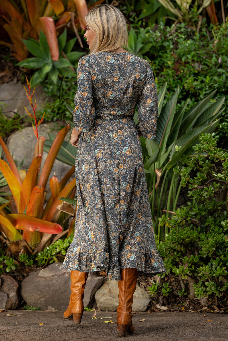 Twilight Long Sleeve Wrap Dress