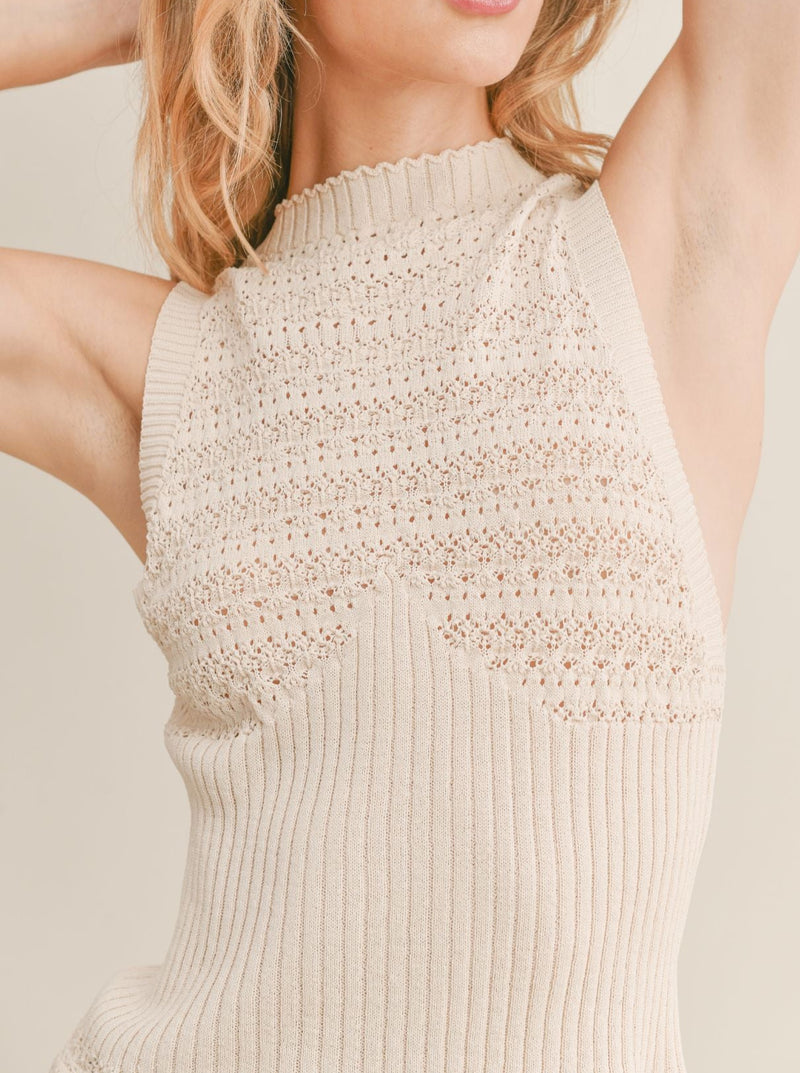 Aria Pointelle Top