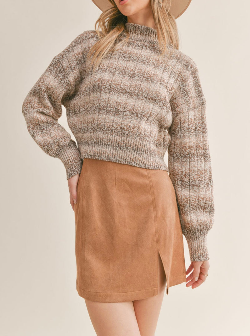 Virgo Ombre Turtleneck Sweater