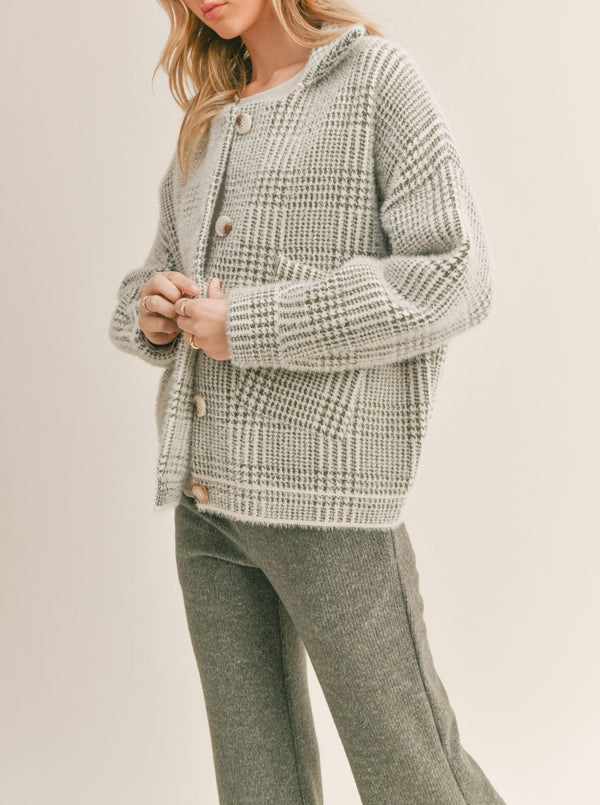 Lola Plaid Sweater Jacket