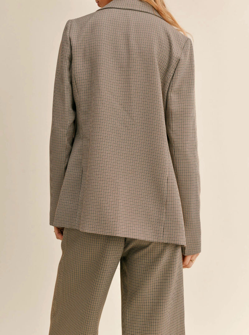 Mirabel Houndstooth Blazer