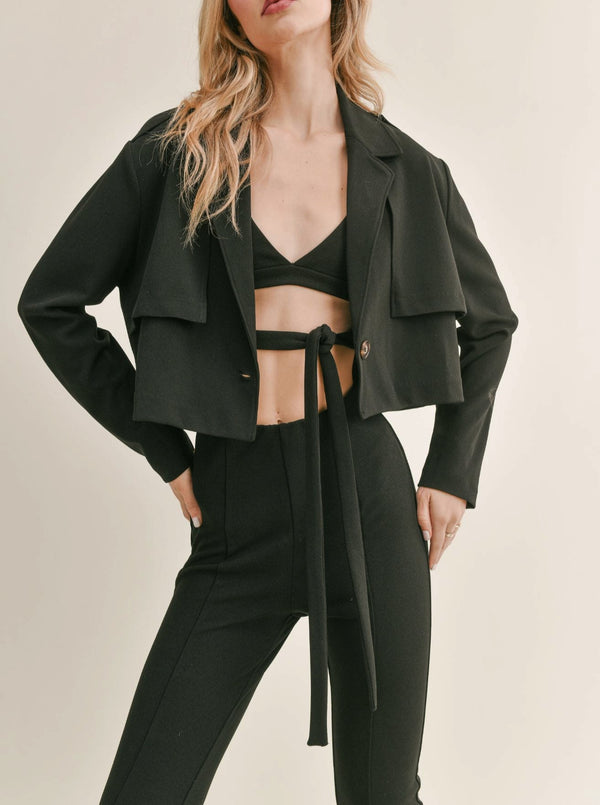 Evening Cocktail Cropped Trench