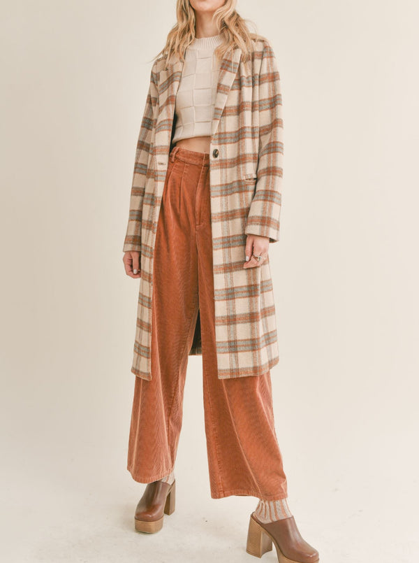 Nature Lover Plaid Coat