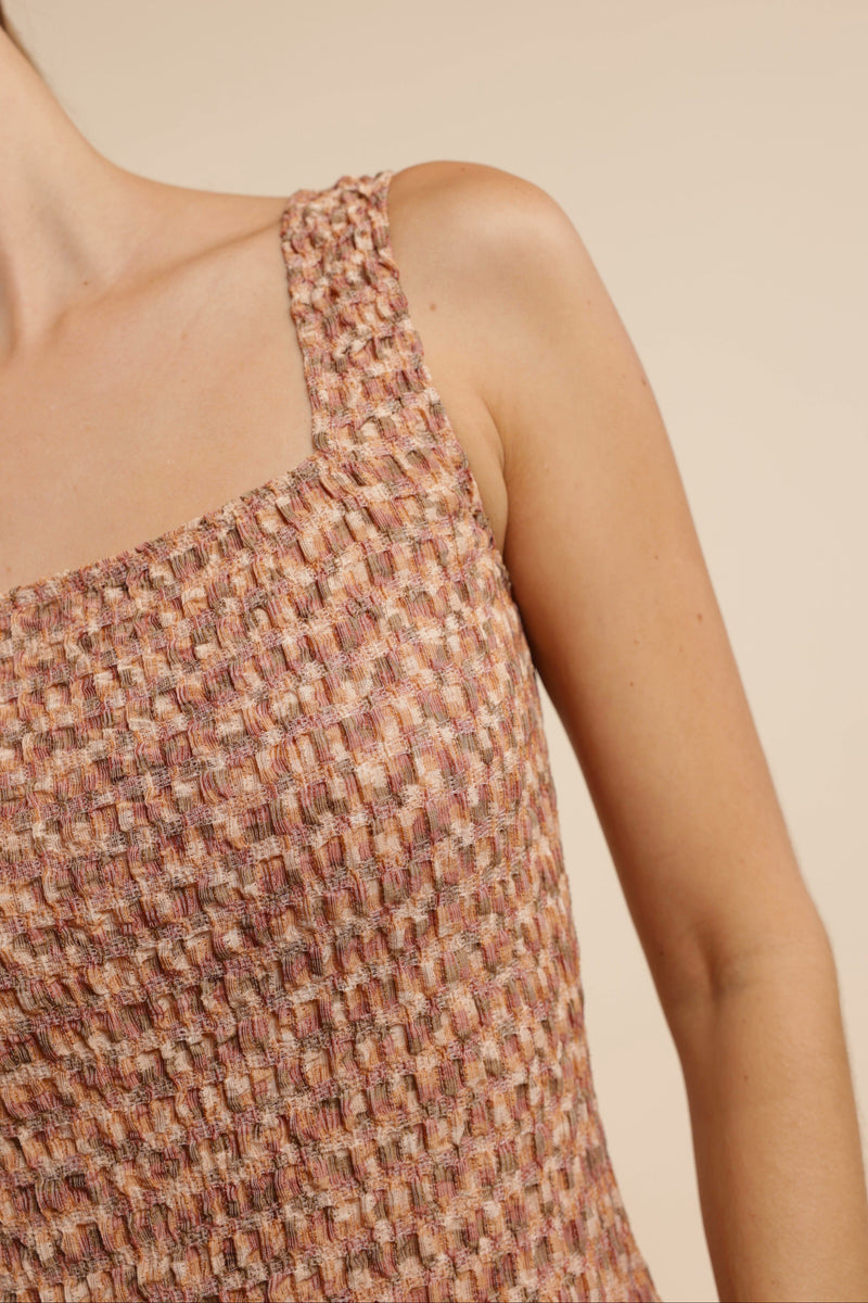 Tan Lines Fitted Midi Dress | Sage The Label | Ambiance SF Tan Lines Fitted Midi Dress | Sage The Label | Ambiance SF