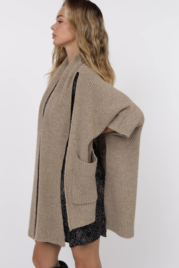 Brienne Scarf Poncho Cardigan