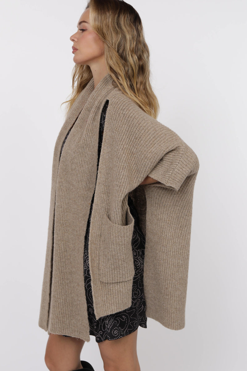 Brienne Scarf Poncho Cardigan