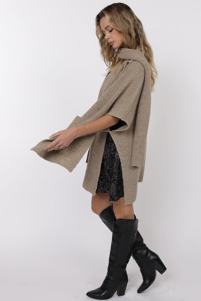 Brienne Scarf Poncho Cardigan