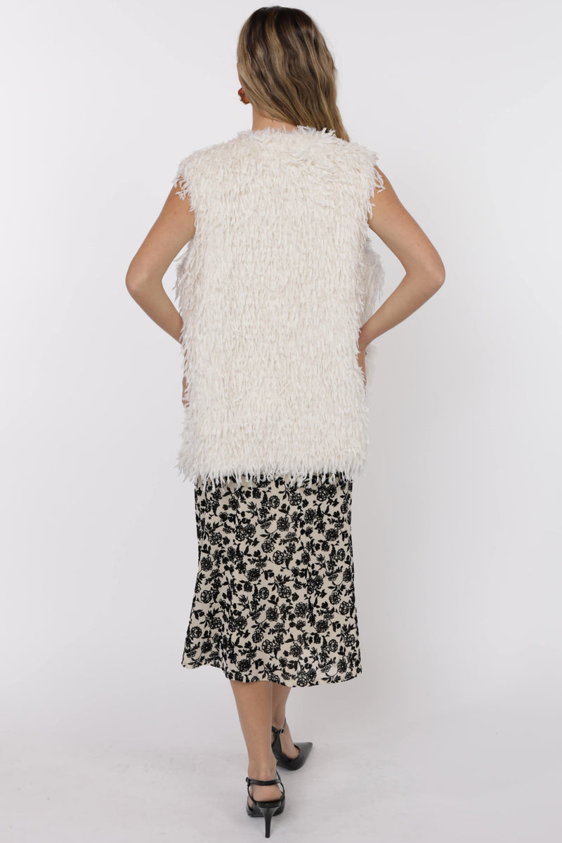 Trailblazer Fringe Fur Long Vest