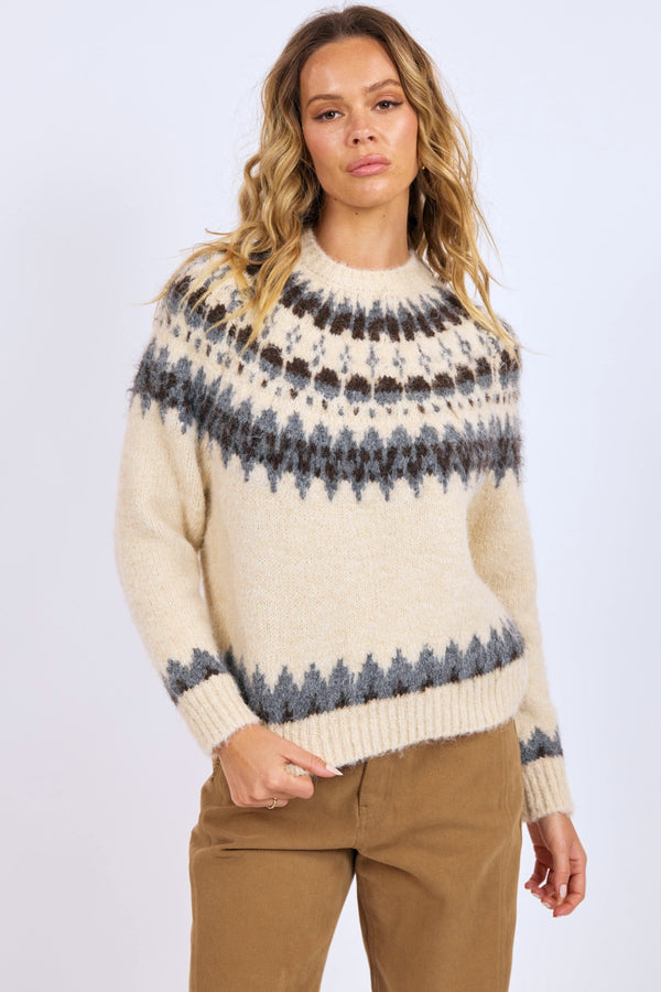 Montana Sky Fair Isle Sweater