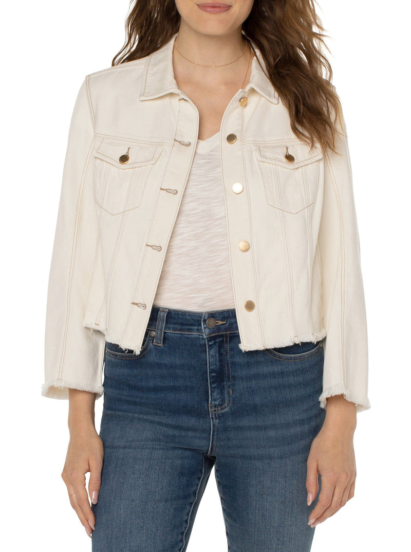 Trucker Jacket With Wide Sleeves