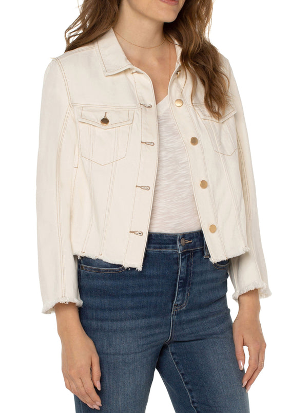 Trucker Jacket With Wide Sleeves