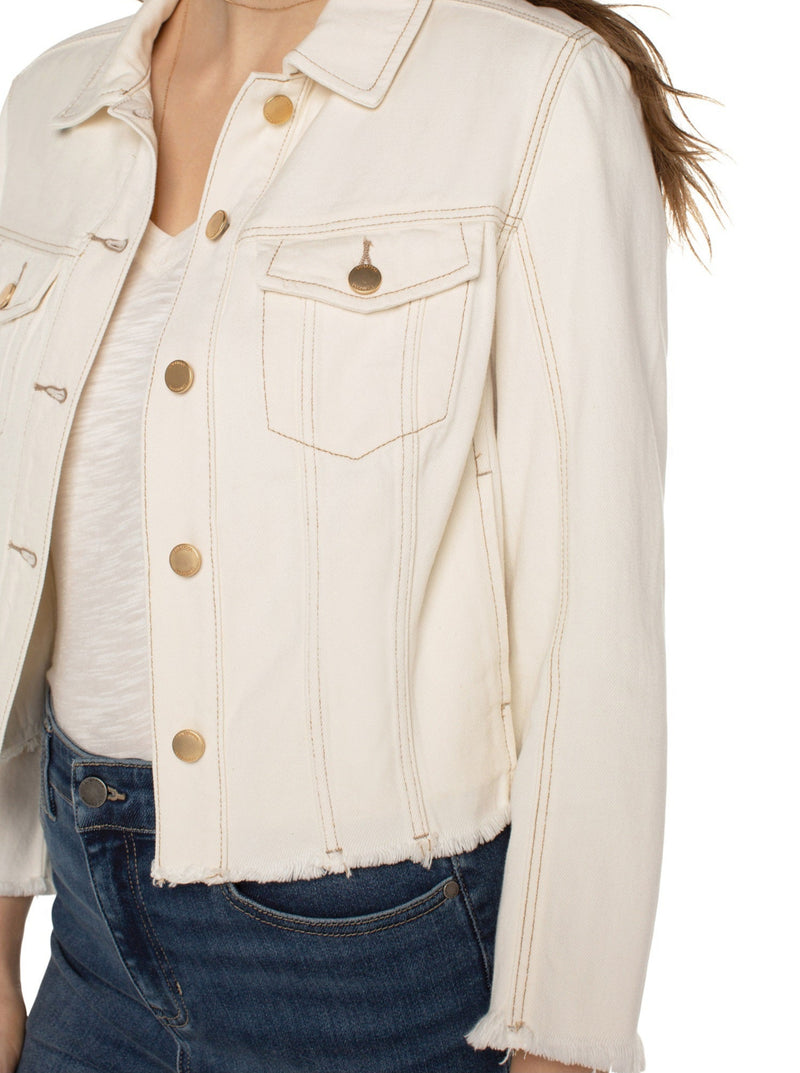 Trucker Jacket With Wide Sleeves