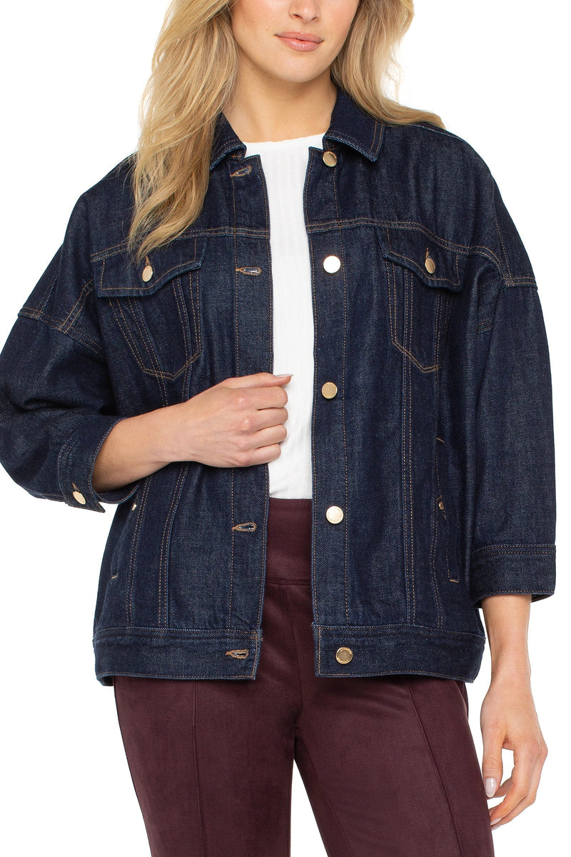 Drop Shoulder Jean Jacket