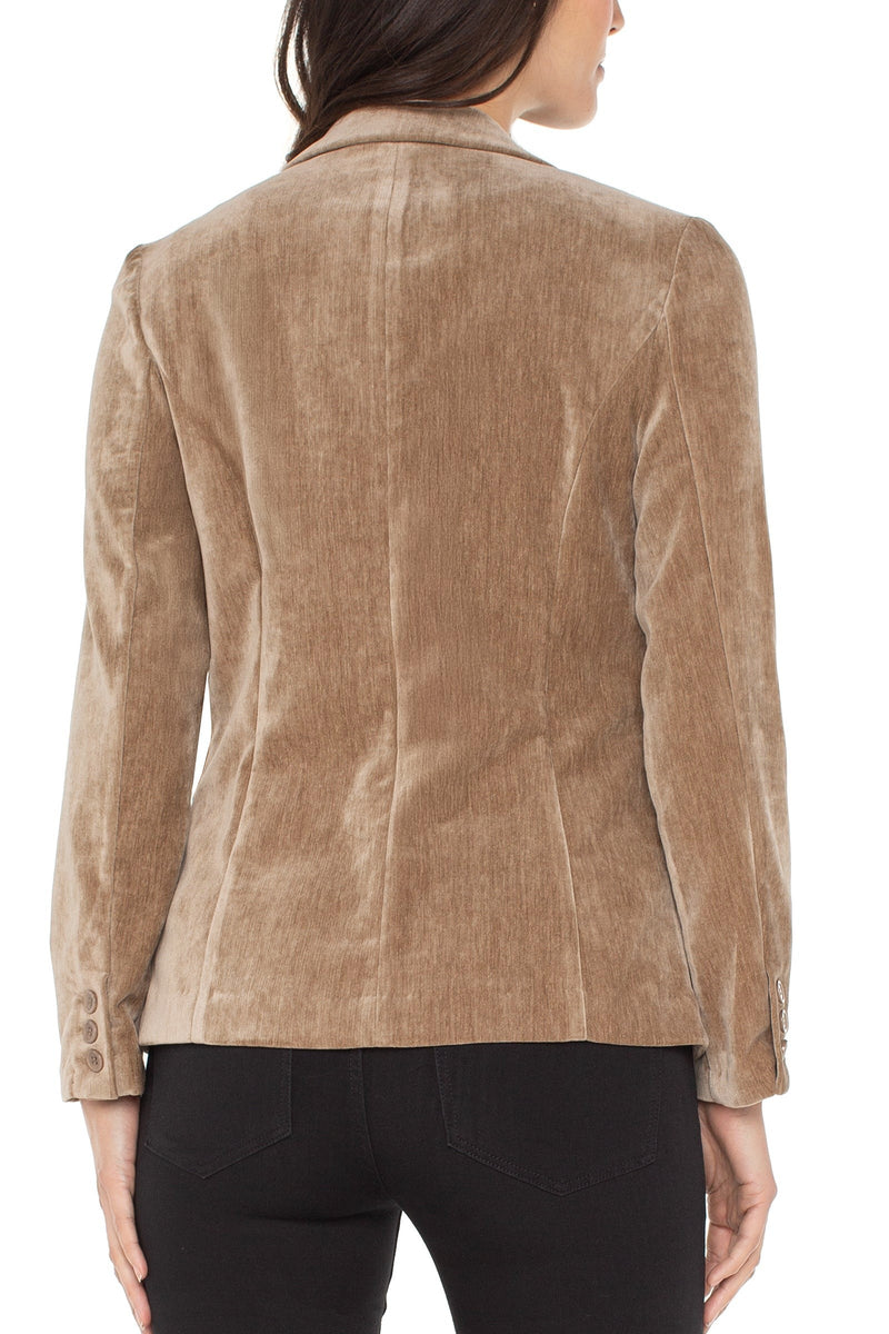 Velvet Fitted Blazer