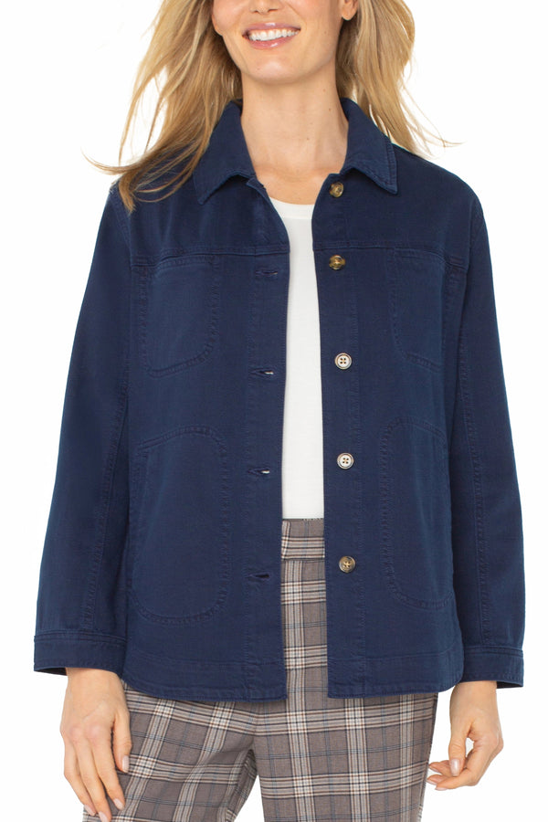 Soft Denim Shirt Jacket
