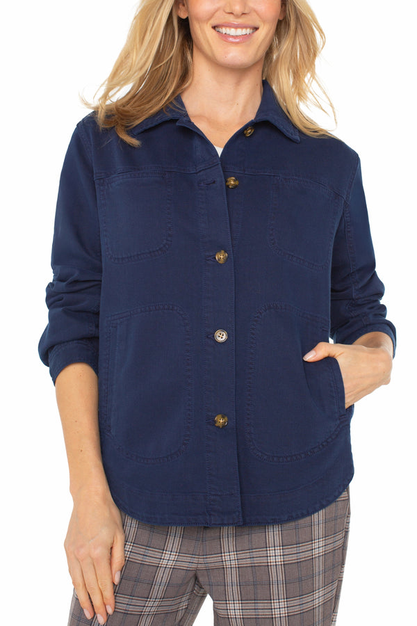Soft Denim Shirt Jacket