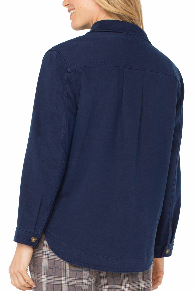 Soft Denim Shirt Jacket