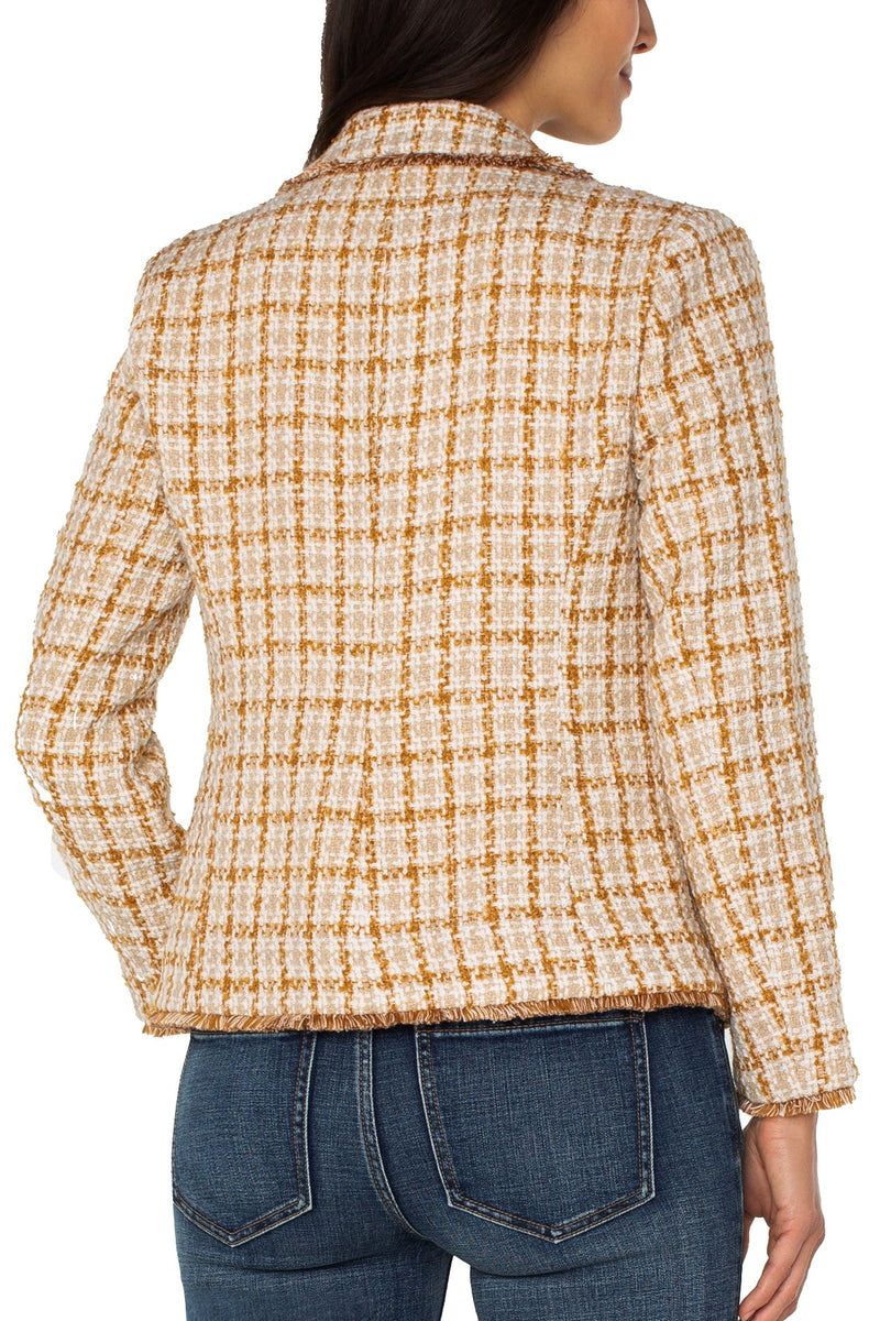 Blazer With Frayed Edges