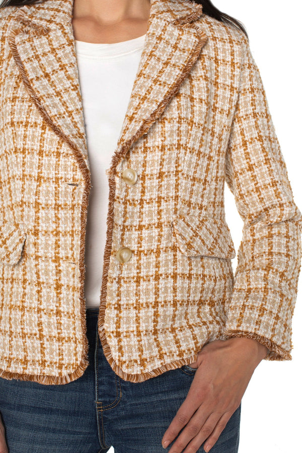Blazer With Frayed Edges